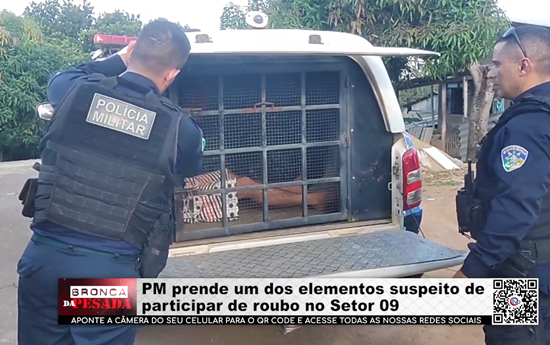 Pm Prende Um Dos Elementos Suspeito De Participar De Roubo No Setor