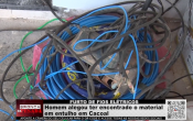 FURTO DE FIOS ELÉTRICOS – Homem alegou ter encontrado o material em entulho em Cacoal – Vídeo