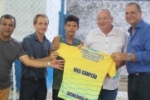 Adelino Follador participar da entrega de materiais esportivos em Cacaulândia