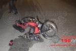 ARIQUEMES: Motociclista sofre queda após passar por quebra molas no Rota do Sol