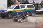 ARIQUEMES: Motociclista escapa ileso de ser esmagado por caminhão na Av. Guaporé