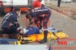 ARIQUEMES: Homem fica ferido após acidente entre motos na Av. Tancredo Neves