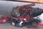 ARIQUEMES: Carreta passa por cima de moto na Av. Candeias – Condutor escapou da morte por pouco