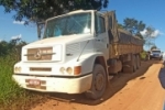 Caminhão roubado em Machadinho é recuperado pela Polícia Militar em Cujubim