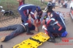 ARIQUEMES: Colisão entre motos deixa duas vítimas feridas em cruzamento na Perimetral Leste