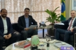 Presidente Laerte Gomes e senador Marcos Rogério relatam fechamento de igrejas ao ministro da Justiça