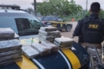 PRF intercepta carregamento de 32 tijolos de cocaína e 3 tijolos de skank