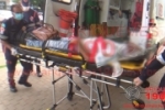 CUJUBIM: Mãe e filho ficam feridos após queda de moto na BR–364 – Pneu do veículo teria estourado