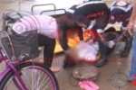 ARIQUEMES: Ciclista grávida de 16 semanas fica ferida após colisão com moto na Av. JK – Condutor evadiu–se do local