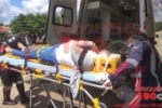ARIQUEMES: Mulher sofre lesão no nariz após acidente de trânsito no Setor 09 de Baixo