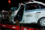 ITAPUÃ DO OESTE: Colisão entre táxi e caminhão resulta em 2 óbitos e 2 feridos