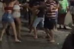 Polícia flagra homem agredindo mulher em choperia e usa gás de pimenta