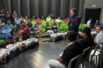 Deputado Alex Redano participa de entrega kits de material esportivo, em Ariquemes