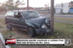 Motorista perde controle e colide Fiat Uno em árvore na Av. Jaru – Vídeo