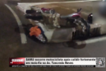 SAMU socorre motociclista após colidir fortemente em meio fio na Av.Tancredo Neves – Vídeo