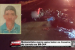 Motociclista morre após bater na traseira de carreta na BR–364 – Vídeo