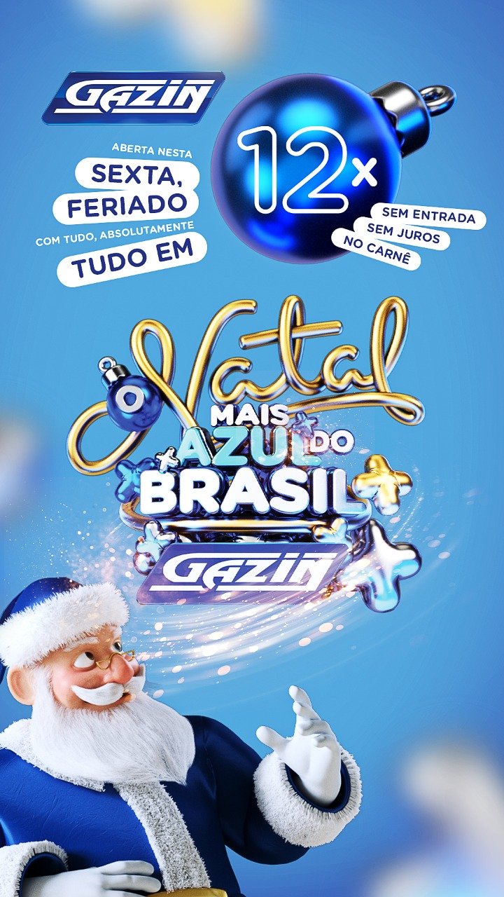 GAZIN: Promoção especial – Toda loja com preço de a vista em 12 vezes sem  entrada e sem juros