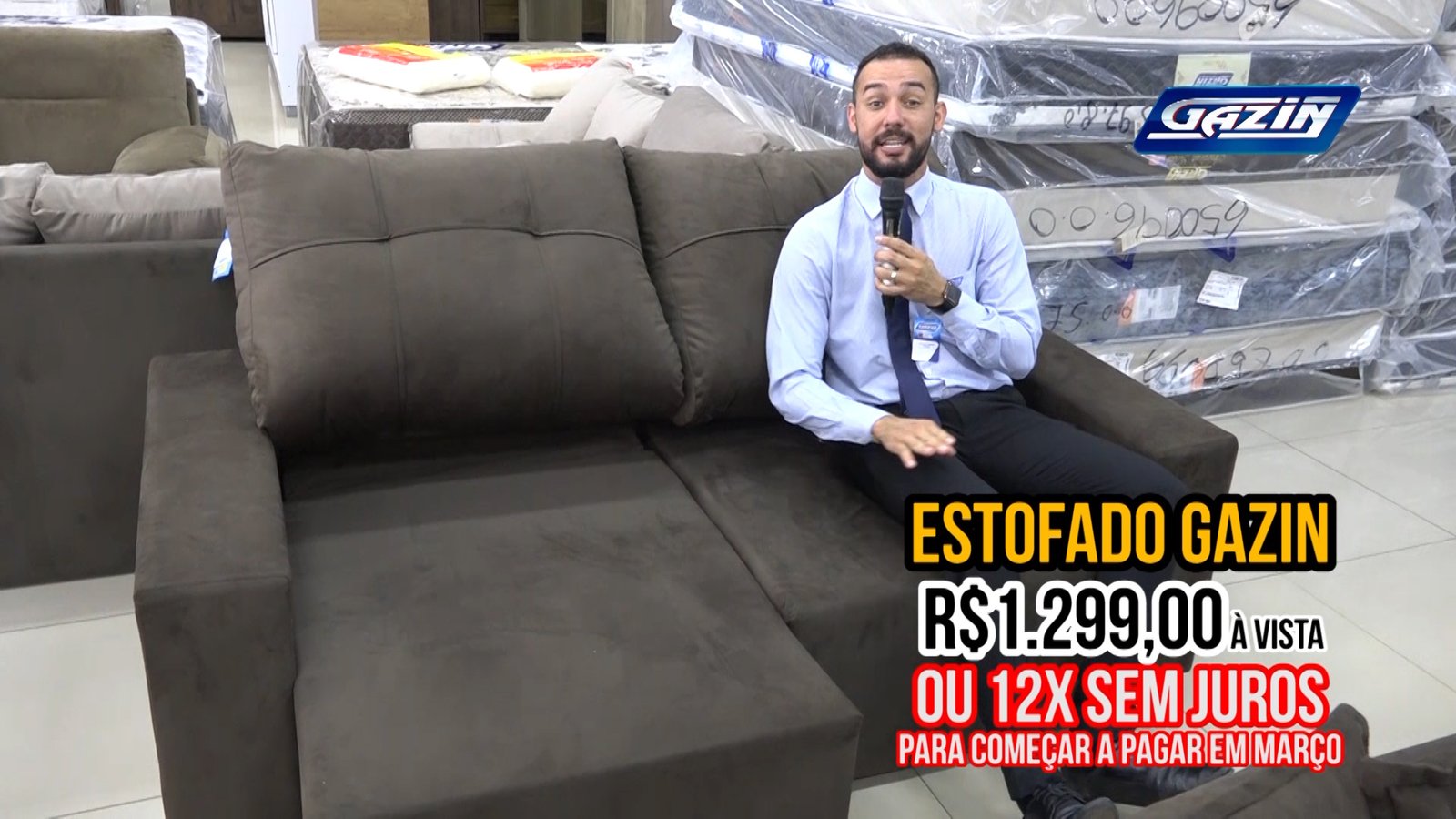 GAZIN: Promoção especial – Toda loja com preço de a vista em 12 vezes sem  entrada e sem juros