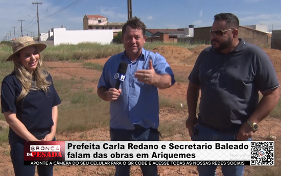 Prefeita Carla Redano E Secretario Baleado Falam Das Obras Em Ariquemes