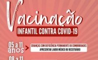 ARIQUEMES: Vacinação infantil contra Covid–19 continua nesta quarta–feira