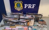 Em Ariquemes/RO, PRF realiza apreensão de produtos falsificados