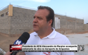 Presidente da ACIA Alessandro da Marplen acompanha andamento da obra no Aeroporto de Ariquemes – Vídeo