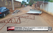 TEMPORAL: chuva de granizo e vendaval causam destruição em Ariquemes – Vídeo