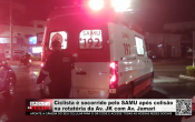 Ciclista é socorrido pelo SAMU após colisão na rotatória da Av. JK com Av. Jamari – LIVE: ESTAMOS NO AR! PROGRAMA BRONCA DA PESADA