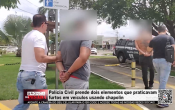 Polícia Civil prende dois elementos que praticavam furtos em veículos usando chapolin – Vídeo