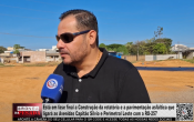 Está em fase final a Construção da rotatória e a pavimentação asfáltica em Ariquemes – Vídeo