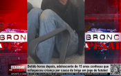 Detido horas depois, adolescente de 15 anos confessa que esfaqueou criança por causa de briga em Ji–Paraná – Vídeo