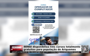 SENAI disponibiliza três cursos totalmente gratuitos para população de Ariquemes – Vídeo