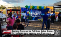 Semana Nacional de Políticas Sobre Drogas foi realizada com sucesso em Ariquemes – Vídeo