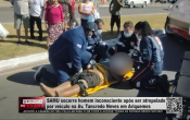 SAMU socorre homem inconsciente após ser atropelado por veículo na Av Tancredo Neves em Ariquemes – Vídeo