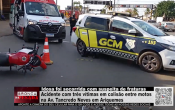 Acidente com três vítimas em colisão entre motos na Avenida Tancredo Neves, em Ariquemes – Vídeo