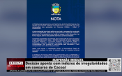 Decisão aponta indícios de irregularidades em concurso de Cacoal – vídeo