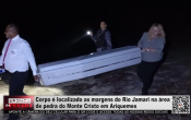 Corpo é localizado às margens do Rio Jamari, na área de pedra do Monte Cristo, em Ariquemes – Vídeo