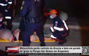 Motociclista perde o controle da direção e bate em parede de igreja no Parque das Gemas, em Ariquemes – Vídeo