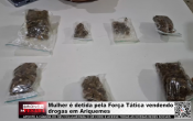 Mulher &eacute; detida pela For&ccedil;a T&aacute;tica vendendo drogas em Ariquemes &ndash; V&iacute;deo