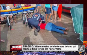 TR&Aacute;GICO V&iacute;deo mostra acidente que deixou pai morto e filha ferida em Porto Velho &ndash; V&iacute;deo