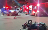 Motociclista fica ferido em acidente no cruzamento das Av. Pinheiro Machado e Av. Campos Sales em Porto Velho &ndash; V&iacute;deo