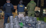 PRF em Rond&ocirc;nia, BPFRON e Pol&iacute;cia Militar apreendem mais de 170 kg de droga em S&atilde;o Miguel do Guapor&eacute;