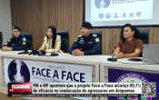 PM e MP apontam que o projeto Face a Face alcan&ccedil;a 99,1% de efic&aacute;cia na reeduca&ccedil;&atilde;o de agressores em Ariquemes &ndash; LIVE: ESTAMOS NO AR! PROGRAMA BRONCA DA PESADA