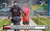 For&ccedil;a T&aacute;tica prende elemento suspeito de tentativa de homic&iacute;dio ocorrida em Ariquemes &ndash; LIVE: ESTAMOS NO AR! PROGRAMA BRONCA DA PESADA