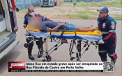 Idoso fica em estado grave ap&oacute;s ser atropelado na Rua Pl&aacute;cido de Castro em Porto Velho &ndash; V&iacute;deo