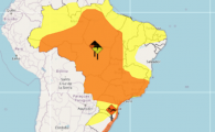 Inmet emite alerta de perigo para temporais em todo o pa&iacute;s
