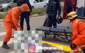 Sargento da PM fica ferido ap&oacute;s colis&atilde;o entre moto e carro em cruzamento de Porto Velho &ndash; V&iacute;deo