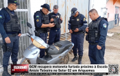 GCM recupera motoneta furtada pr&oacute;ximo &agrave; Escola An&iacute;sio Teixeira no Setor 02 em Ariquemes &ndash; LIVE: ESTAMOS NO AR! PROGRAMA BRONCA DA PESADA