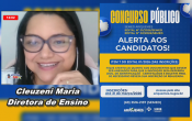 Entrevista com Cleuzeni Maria &ndash; Est&atilde;o abertas as vagas para concurso p&uacute;blico da SEMED em Ariquemes at&eacute; 31/03/2026 &ndash; V&iacute;deo