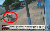 Malandro furta geladeira ao quebrar a parede da casa com uma marreta mas &eacute; preso pela PM de Ji&ndash;Paran&aacute; &ndash; V&iacute;deo